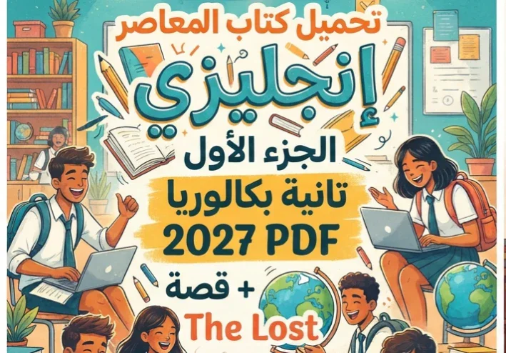 📥 تحميل كتاب المعاصر إنجليزي الجزء الأول تانية بكالوريا 2027 PDF + قصة The Lost World وأهم التدريبات