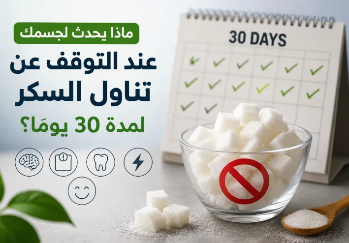 ماذا يحدث لجسمك عند التوقف عن تناول السكر لمدة 30 يومًا؟