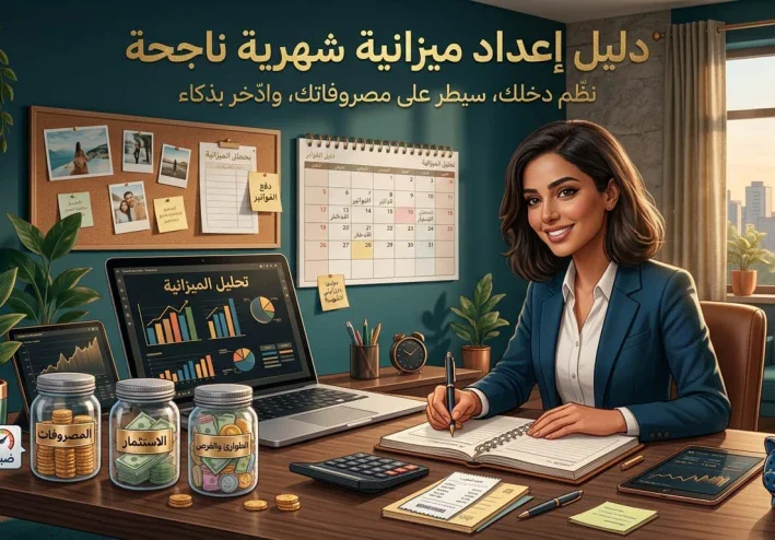 كيف تعمل ميزانية شهرية ناجحة؟ طريقة سهلة لتنظيم دخلك