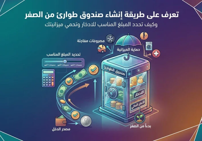 كيف تبدأ صندوق طوارئ من الصفر؟ وأفضل مبلغ تدخره