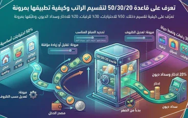 50/30/20: كيف تستخدم قاعدة تقسيم الراتب بطريقة صحيحة؟