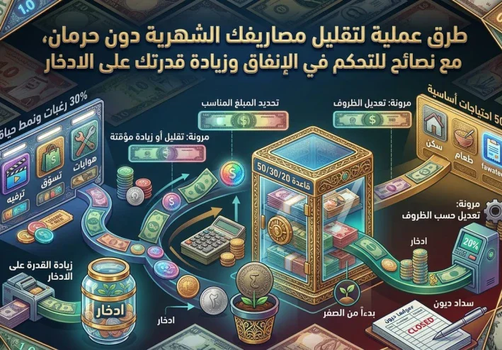 كيف تقلل مصاريفك الشهرية دون أن تؤثر على أسلوب حياتك؟