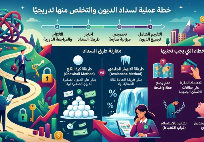 كيف تتخلص من الديون بسرعة؟ خطة عملية لسداد الديون