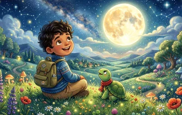 🐢 سامر والسلحفاة التي أرادت الوصول إلى القمر