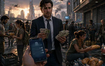 استيقظت فوجدت أن مليون جنيه لا تساوي رغيف خبز واحد… ماذا سيحدث لو اختفت قيمة المال لمدة 24 ساعة