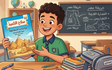 تحميل كتاب سلاح التلميذ دراسات أولى إعدادي الترم الأول 2027 PDF | أحدث إصدار وشرح وتدريبات