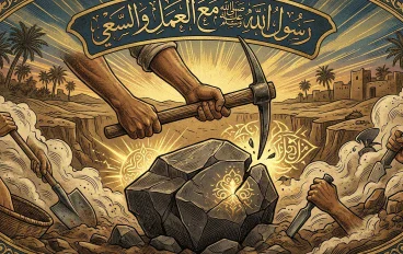 رسول الله صلى الله عليه وسلم مع العمل والسعي