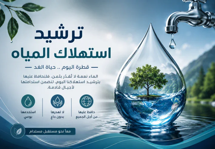 ترشيد استهلاك المياه: مسؤولية مشتركة نحو مستقبل مستدام