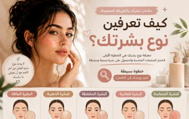 اختبار بسيط لمعرفة نوع البشرة " بدون منتجات و فلوس "