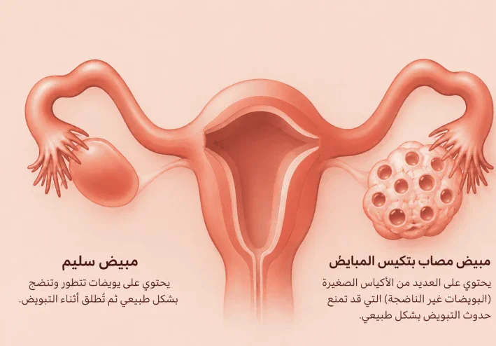 متلازمة تكيس المبايض (PCOS): الأعراض والأسباب والعلاج +نصائح للوقاية
