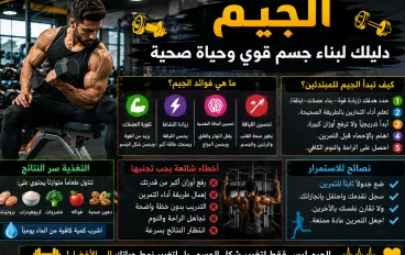 # 🏋️‍♂️🔥 الجيم وبناء جسم قوي: دليلك الشامل للياقة والصحة 🔥💪