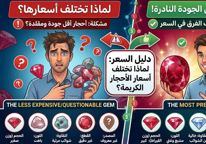 لماذا تختلف أسعار الأحجار الكريمة من حجر لآخر؟ أسرار تحديد القيمة قبل الشراء