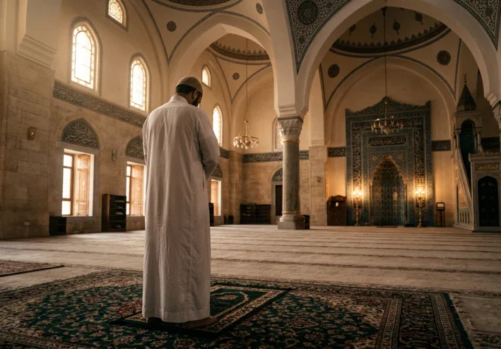 الصلاة طريق القلب إلى الطمأنينة والقرب من الله.