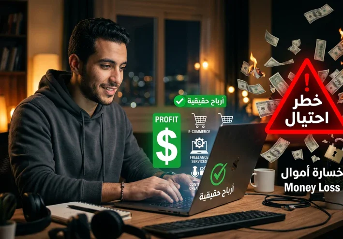 الربح من الإنترنت: فرص حقيقية أم وهم الثراء السريع؟