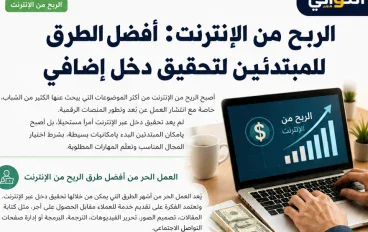 طرق الربج عبر الانترنت
