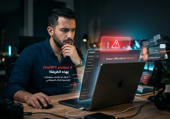 لا تستخدم ChatGPT بهذه الطريقة! 7 أخطاء قد تكشف معلوماتك الشخصية للذكاء الاصطناعي