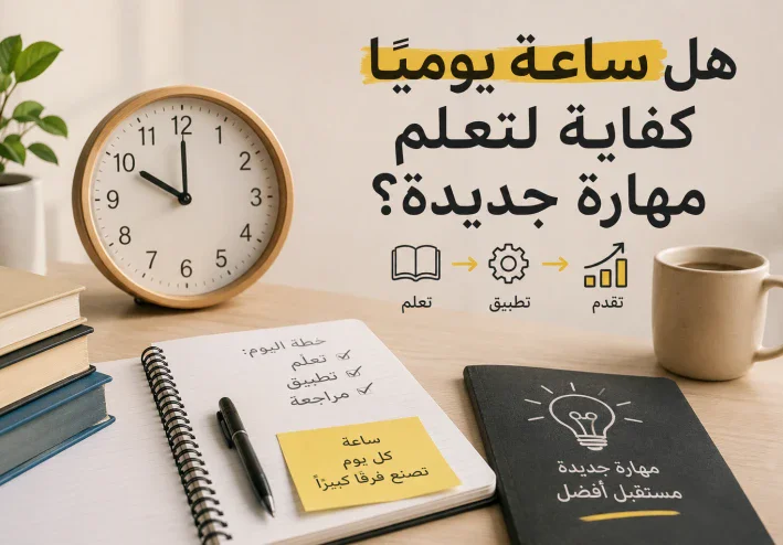 هل ساعة يوميًا كفاية لتعلم مهارة جديدة؟