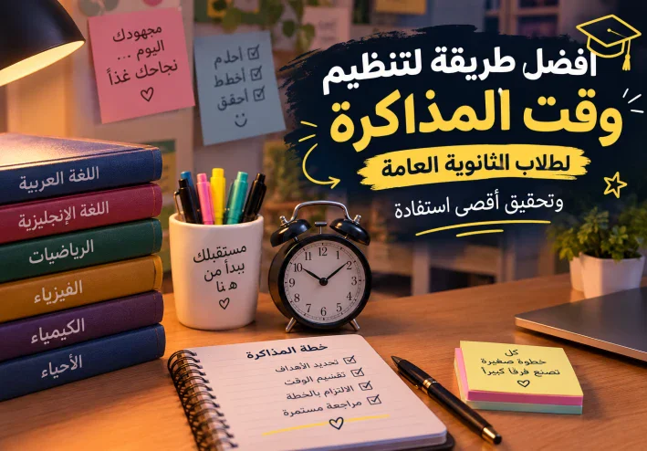 «من التشتت للإنجاز: كيف تنظم وقت مذاكرتك في الثانوية العامة؟»