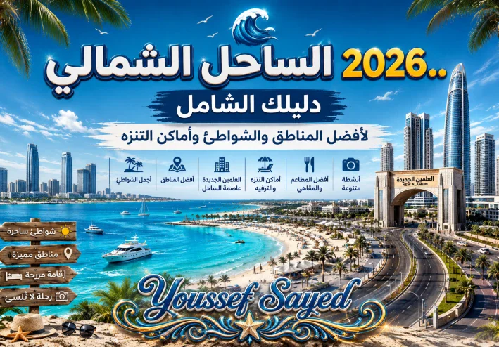 الساحل الشمالي 2026.. دليل عملي لأفضل المناطق والشواطئ وطرق الوصول وأماكن التنزه