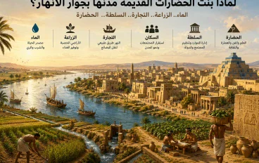 لماذا بنت الحضارات القديمة مدنها بجوار الأنهار؟