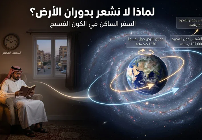 لماذا لا نشعر بدوران الأرض رغم أننا نتحرك بسرعة هائلة؟
