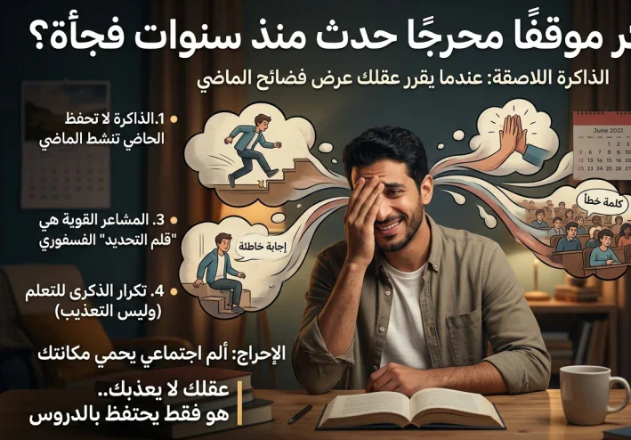 لماذا نتذكر موقفًا محرجًا حدث منذ سنوات فجأة؟