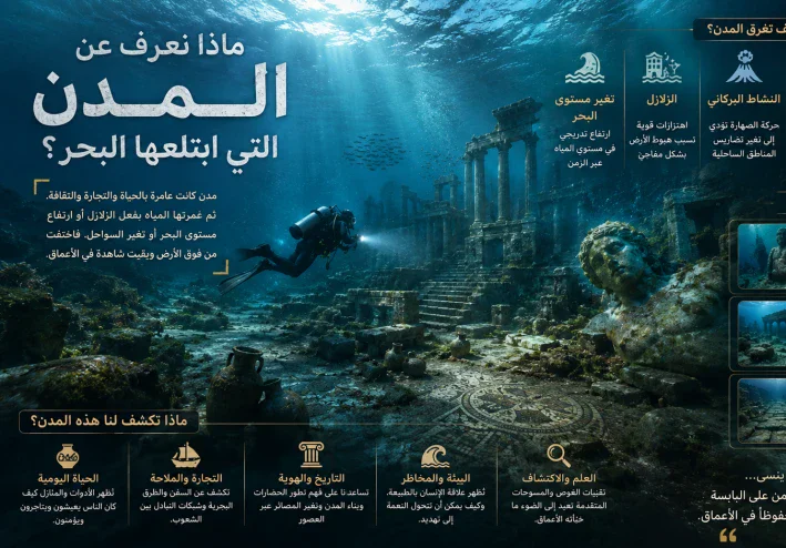ماذا نعرف عن المدن التي ابتلعها البحر؟ أسرار الحضارات الغارقة بين الكارثة والطبيعة وذاكرة المكان