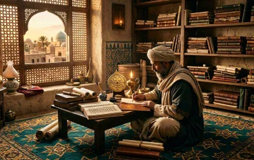 ⚡📐 الخوارزمي وتسلا: رجل الجبر ورجل التيار… لماذا يضيء بيتك ويعمل هاتفك بفضلهما؟