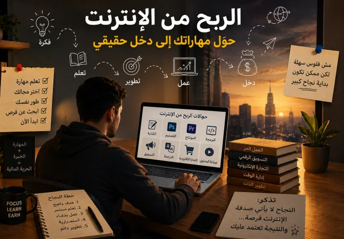 كيفيه الربح من الانترنت من المنزل