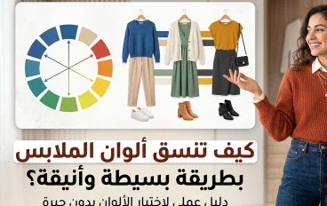 كيف تنسق ألوان الملابس بطريقة بسيطة وأنيقة؟ دليل عملي لاختيار الألوان بدون حيرة