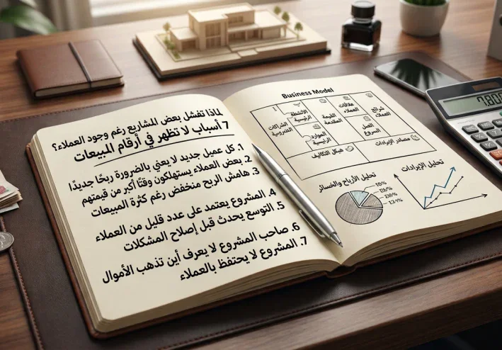 لماذا تفشل بعض المشاريع رغم وجود العملاء؟ 7 أسباب لا تظهر في أرقام المبيعات