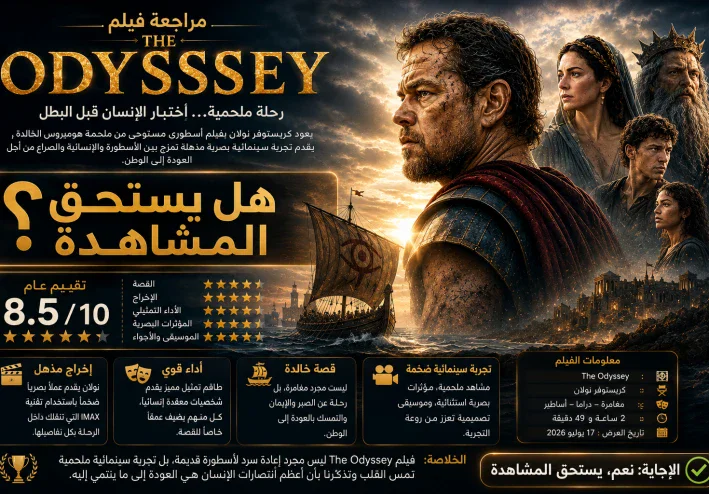 فيلم The Odyssey.. هل يستحق الضجة الكبيرة حوله؟