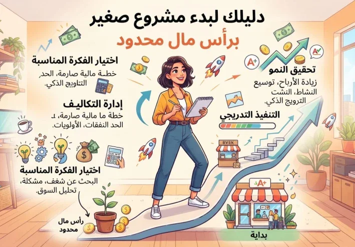 كيف تبدأ مشروعًا صغيرًا برأس مال محدود؟