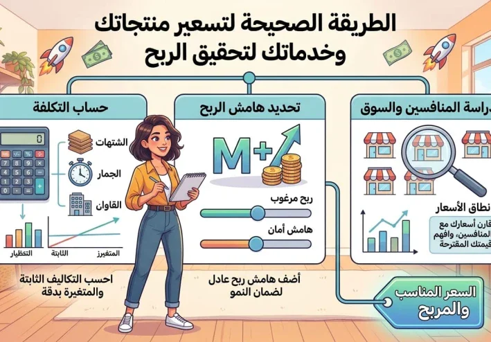 كيف تسعر منتجك أو خدمتك بطريقة صحيحة؟