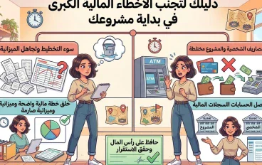 أخطاء مالية شائعة عند بداية أي مشروع