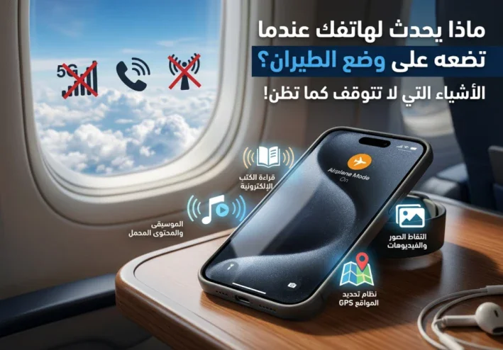 ✈️ ماذا يحدث لهاتفك عندما تضعه على وضع الطيران؟ أشياء لا تتوقف كما تظن!
