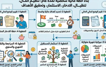 كيف تبني خطة مالية شخصية لعام كامل؟ دليل عملي خطوة بخطوة