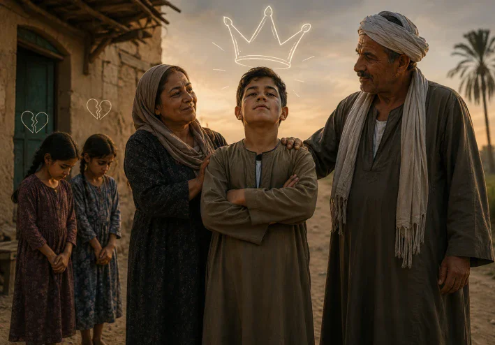 حين يصبح التفضيل ظلمًا: كيف ظلم المجتمع الريفي الرجل حين جعله «فتى البيت»؟