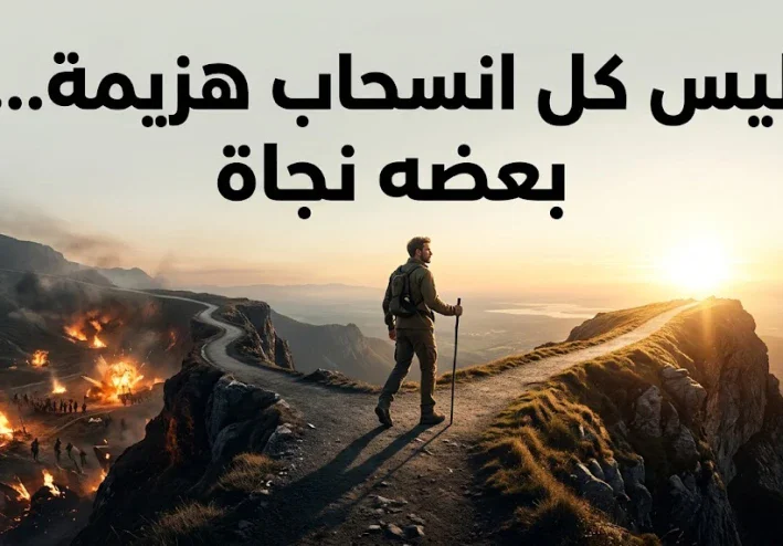 ليس كل انسحاب هزيمة… بعضه نجاة