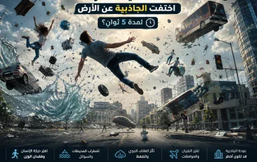 ماذا سيحدث لو اختفت الجاذبية عن الأرض لمدة 5 ثوانٍ؟