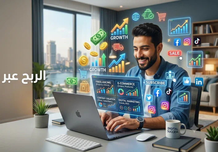 الربح عبر الإنترنت: فرص حقيقية لبناء دخل من المنزل