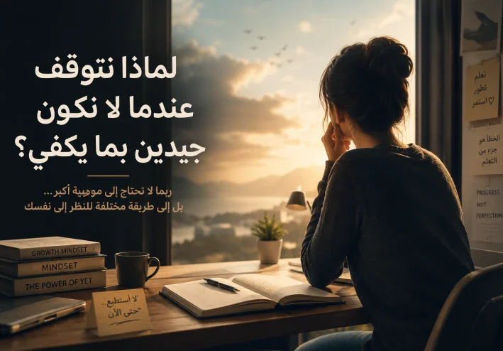 لماذا نتوقف عندما لا نكون جيدين بما يكفي؟