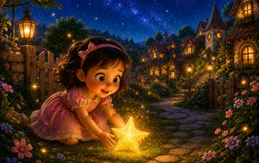 🌟 وجدت نجمة سحرية في حديقة منزلها.. لكن سرها غيّر حياة سارة إلى الأبد! 