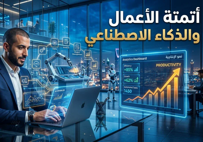 أتمتة الأعمال والذكاء الاصطناعي: كيف تحول التكنولوجيا طريقة العمل وتزيد الإنتاجية