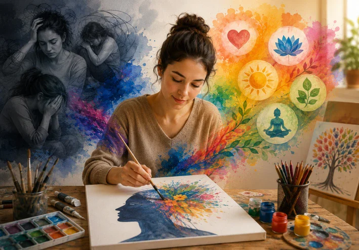 كيف يساعد الفن على تحسين الصحة النفسية