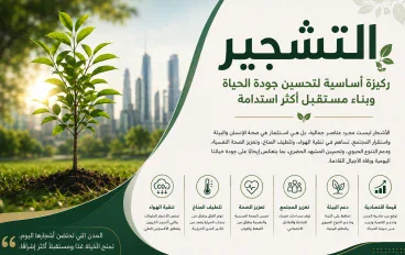 التشجير: ركيزة أساسية لتحسين جودة الحياة وتحقيق الاستدامة البيئية.