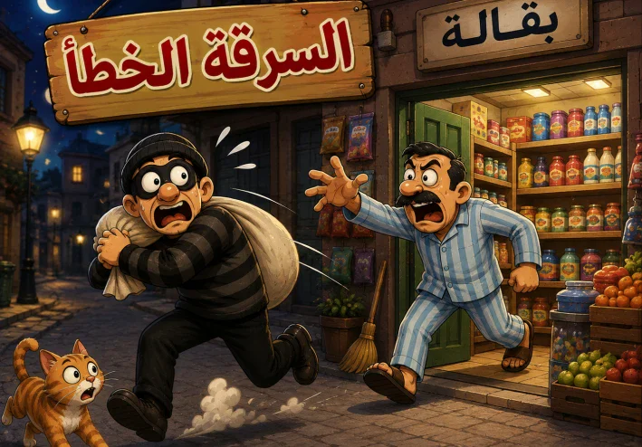 قصة السرقة الخطأ