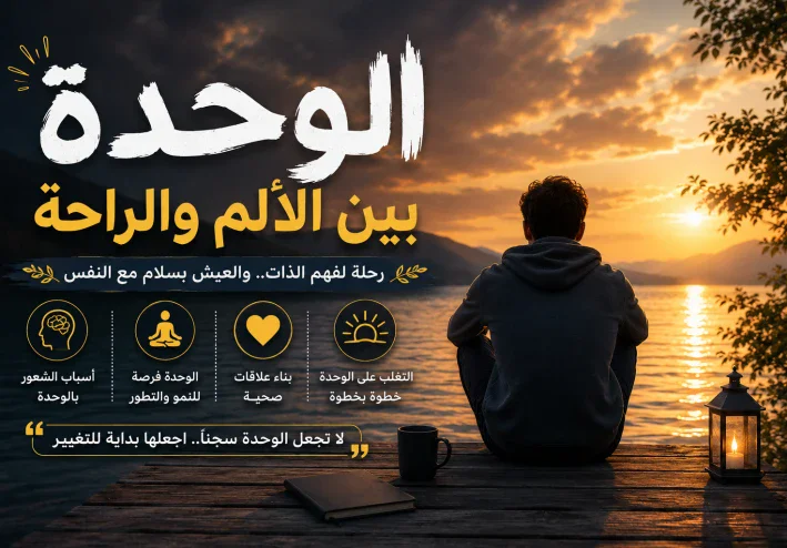 🌿الوحدة بين الألم والراحة.🌿