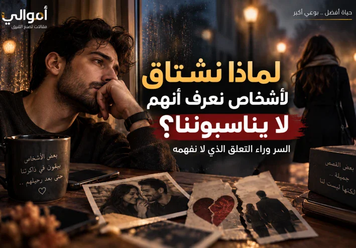 لماذا نشتاق لأشخاص نعرف أنهم لا يناسبوننا؟ السر وراء التعلّق الذي لا نفهمه