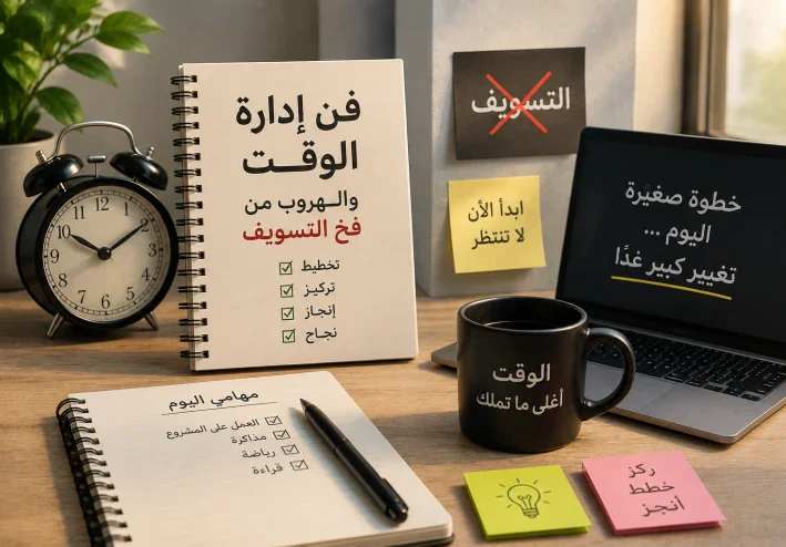 فن إدارة الوقت والهروب من فخ التسويف